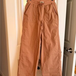 Pact Organic Cotton Twill Pant Brand New Brown Wide-leg